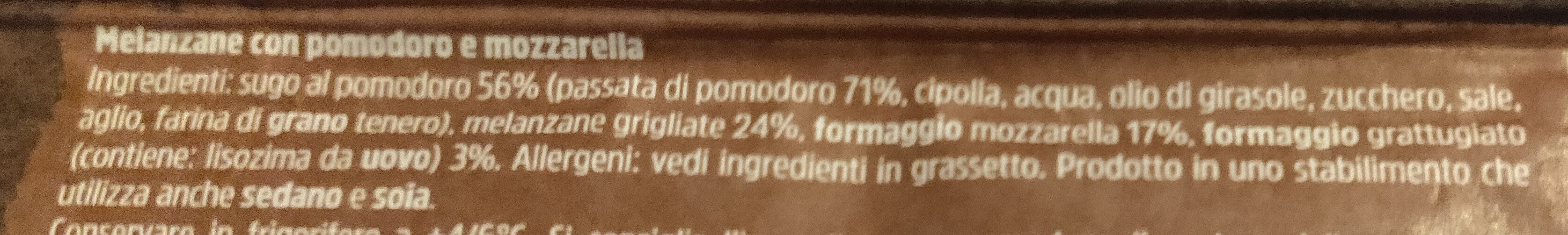 Parmigiana di melanzane - Ingredienti