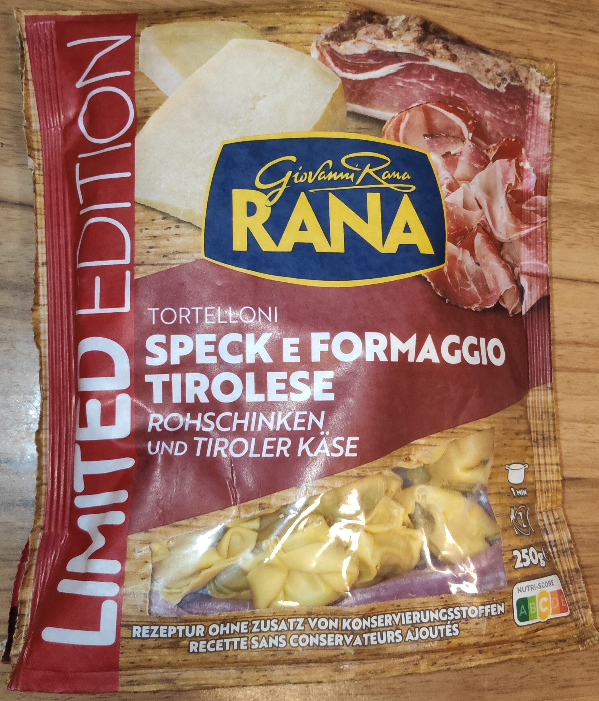 Tortelloni Rohschinken & Tiroler Käse - Produkt