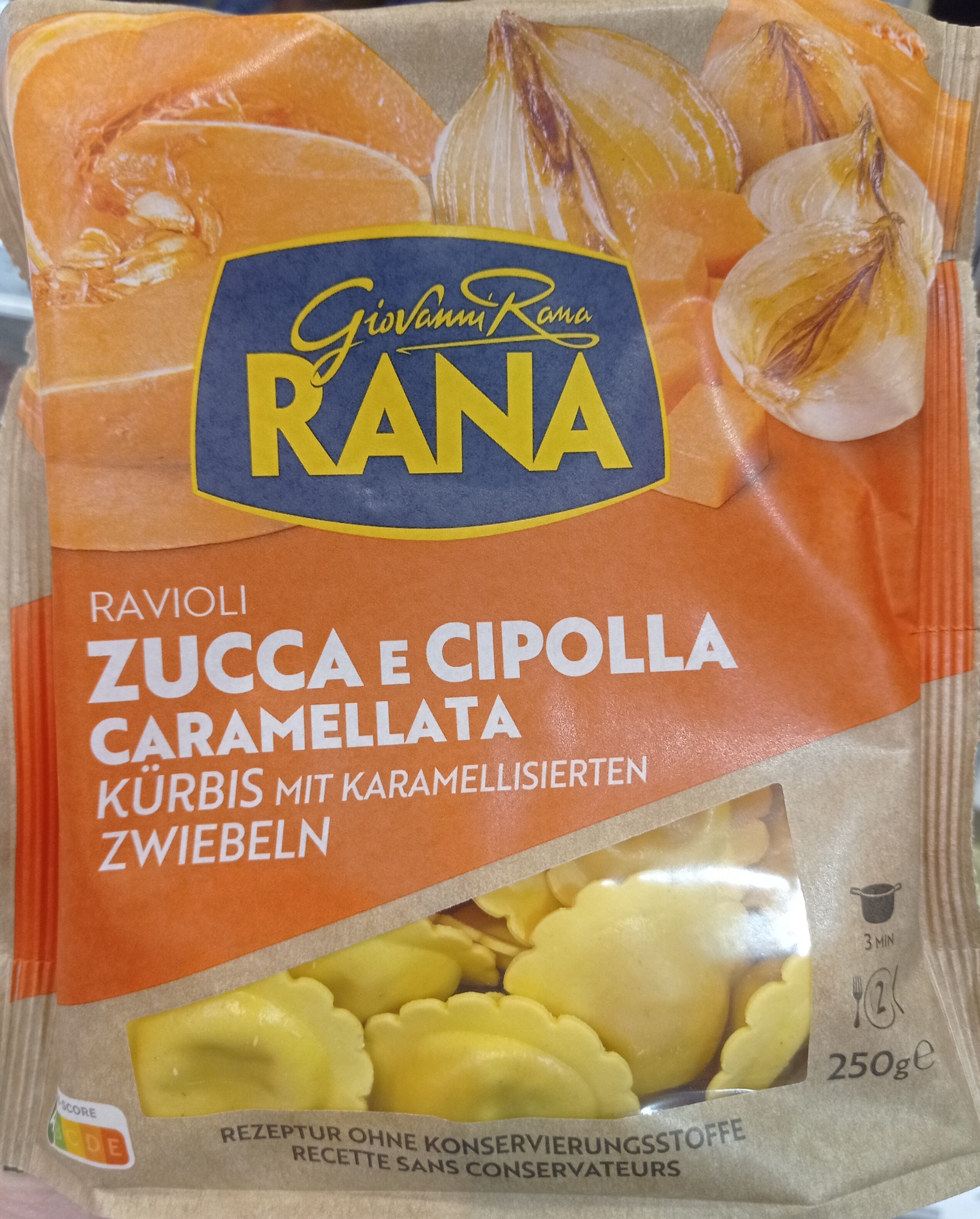 Ravioli zucca e cipolla caramellata - Produit - de