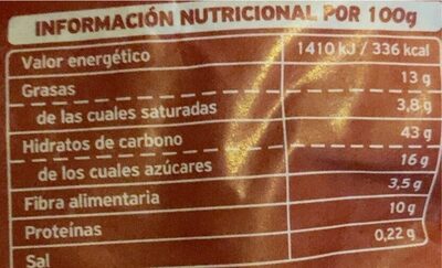 Ravioli dulces de chocolate y avellana - Nutrition facts - es