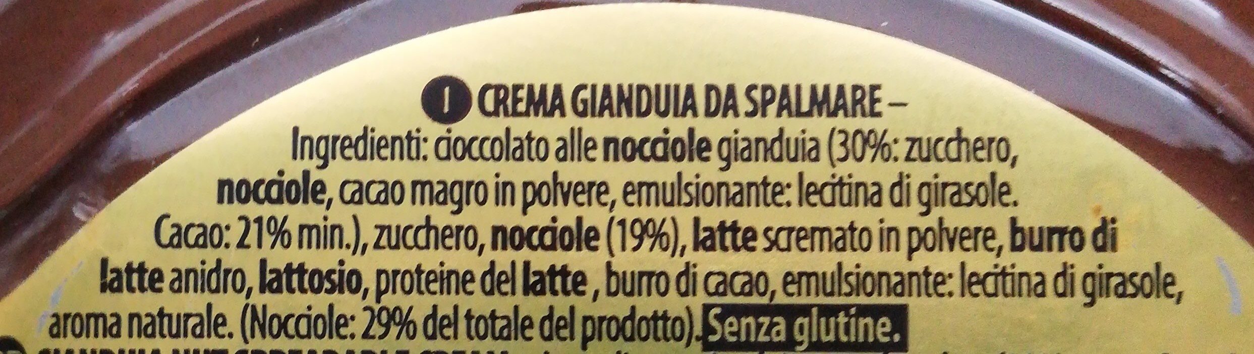 Gianduia - Ingredienti