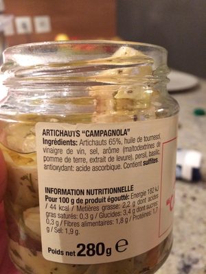 Artichauts "Campagnola" En Quartiers - Ingredients - fr