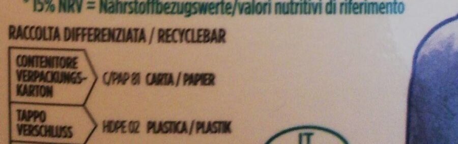 Latte fieno intero - Recycling instructions and/or packaging information