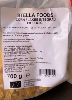 corn flakes integrali biologici “Stella Foods” - Prodotto