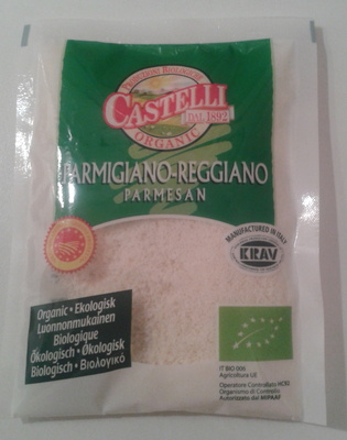 Parmigiano Reggiano AOP râpé Bio (28,4% MG) - 50 g - Castelli - Product - fr