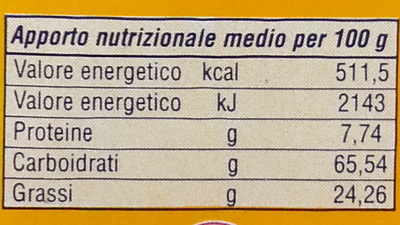 Ovaline al burro Barovero Specialità Dolciarie - Nutrition facts - it