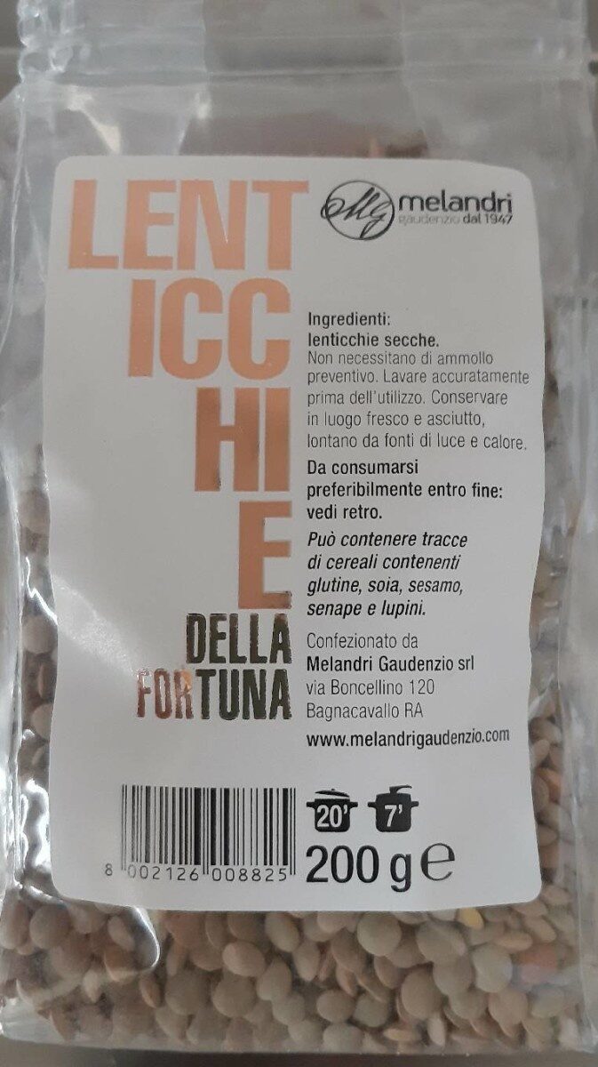 Lenticchie melandri - Produkt - it