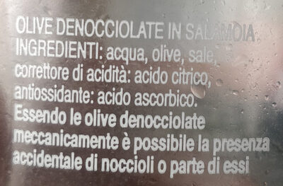 Olive verdi denocciolate - Ingredients - it