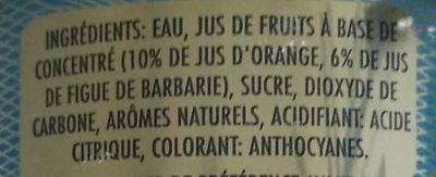 SANPELLEGRINO Bois pétil au jus d'orange et de figue de Barbarie 33cl - Ingredienti