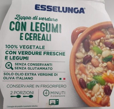 Zuppa di verdure con legumi e cereali - Prodotto