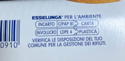 Grana Padano DOP - Istruzioni per il riciclaggio e/o informazioni sull'imballaggio