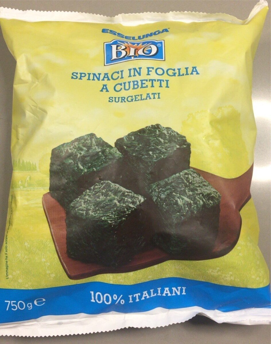 Spinaci con foglia a cubetti - Product - it