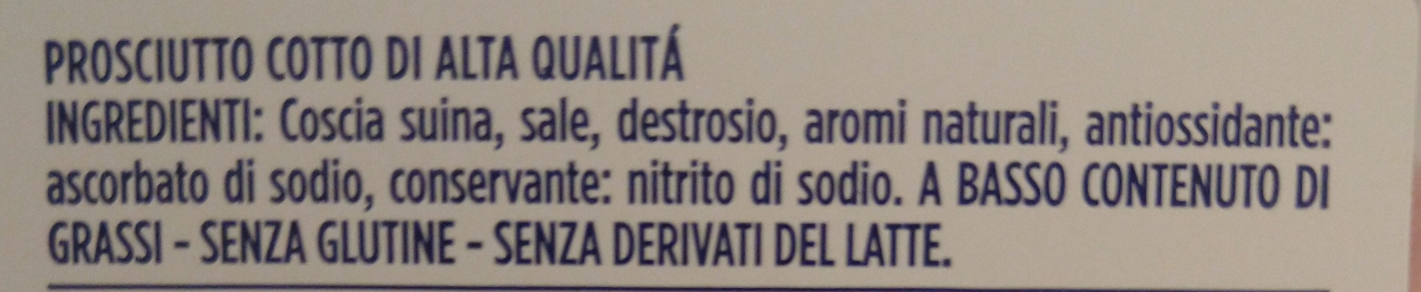 prosciutto cotto - Ingredients - it