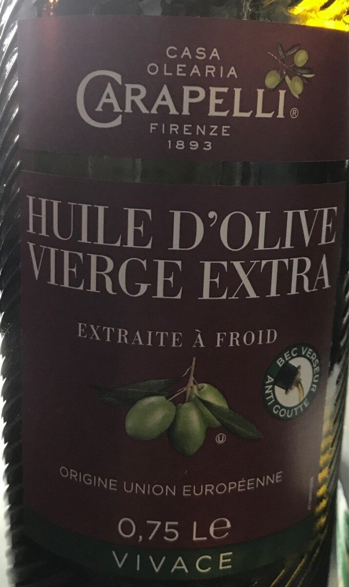 Huile d'olive vierge extra - Ingrédients