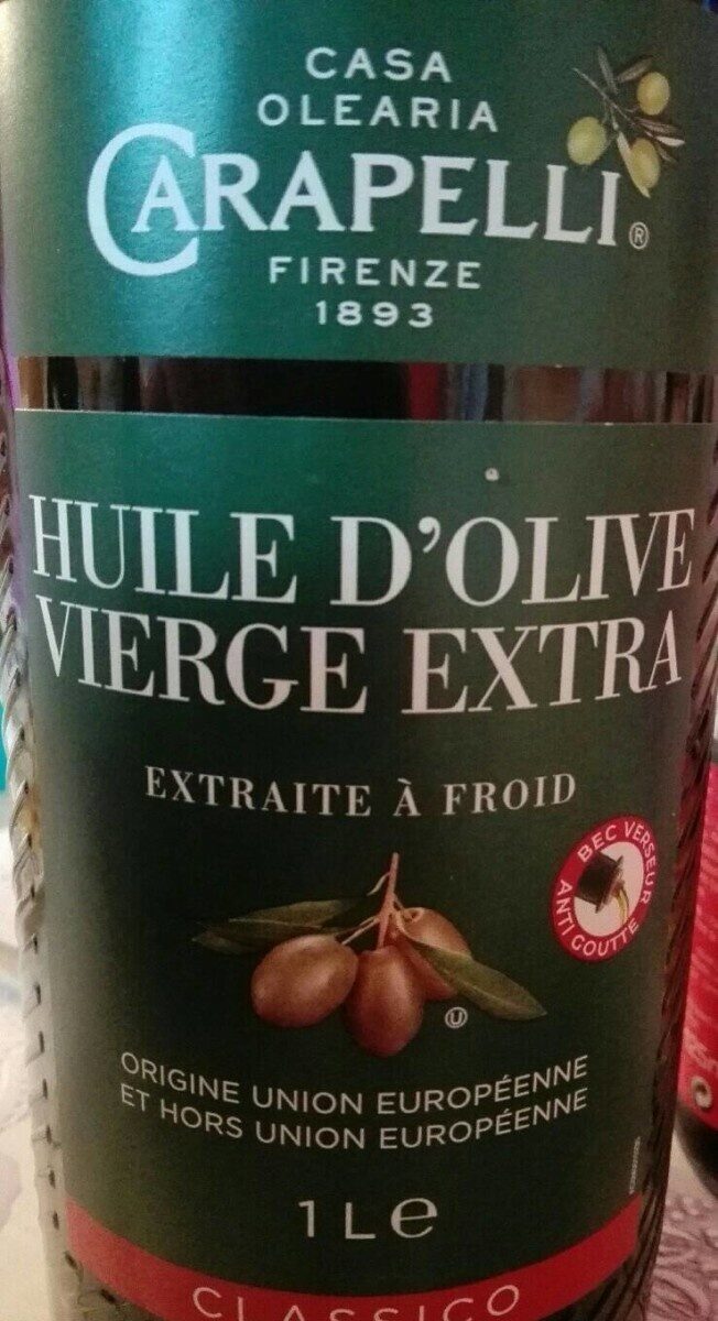 Huile d'olive vierge extra - Produit