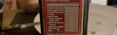 Vinagre balsamico de modena - Información nutricional