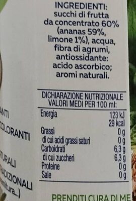 Dolce di natura Ananas - Nutrition facts - it