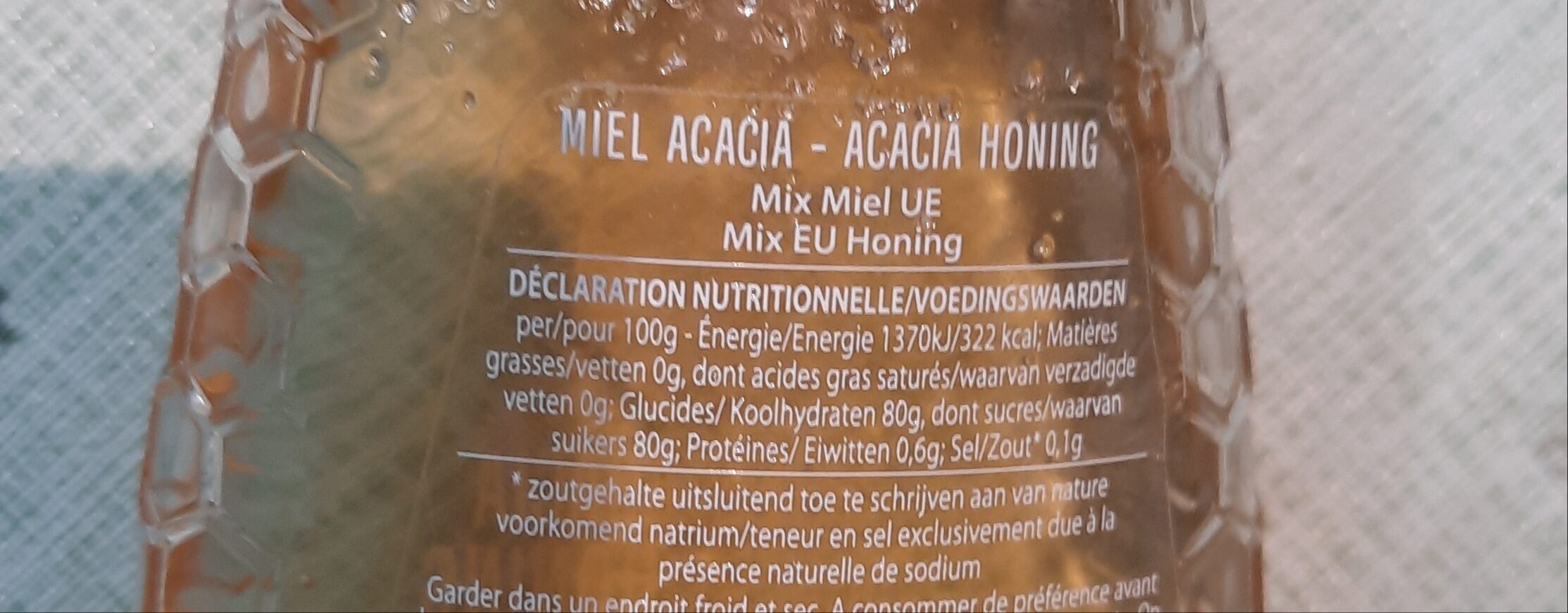 miel acacia - Ingrediënten - fr