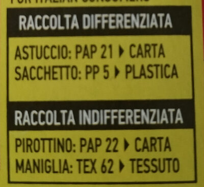 Panettone - Instruction de recyclage et/ou informations d'emballage - en