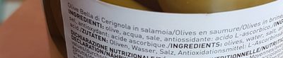 Olive Bella de Cerignola - Ingredienti - fr