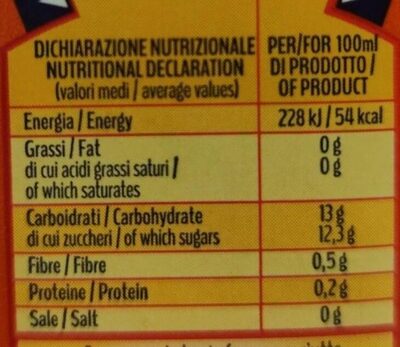 Pera 50% frutta - Nutrition facts - it