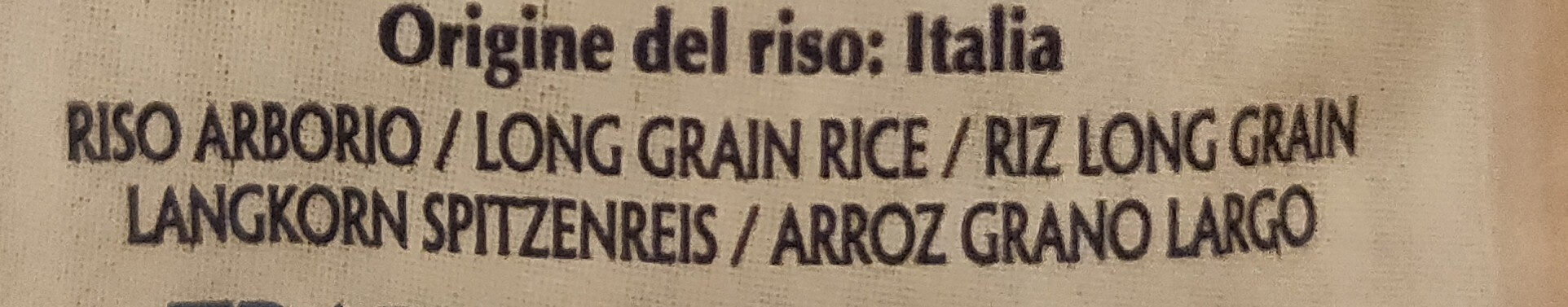 Riso Superfino Arborio - Ingredients - it