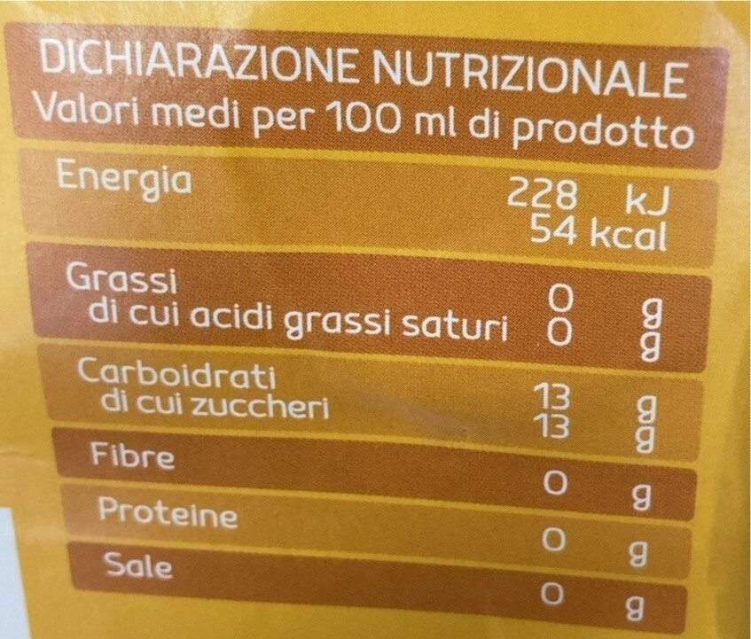 Bitter Classico - Nutrition facts - fr
