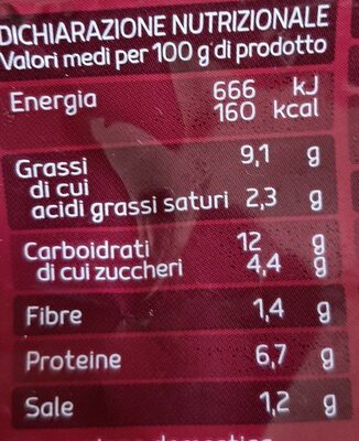 Lasagna alla bolognese surgelate - Nutrition facts - it
