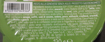 Pesto alla genovese senza aglio - Ingredients - it