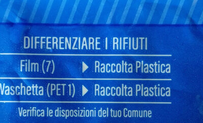 Crescenza - Recycling instructions and/or packaging information - it