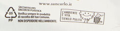 San Carlo Vivace più gusto - Istruzioni per il riciclaggio e/o informazioni sull'imballaggio