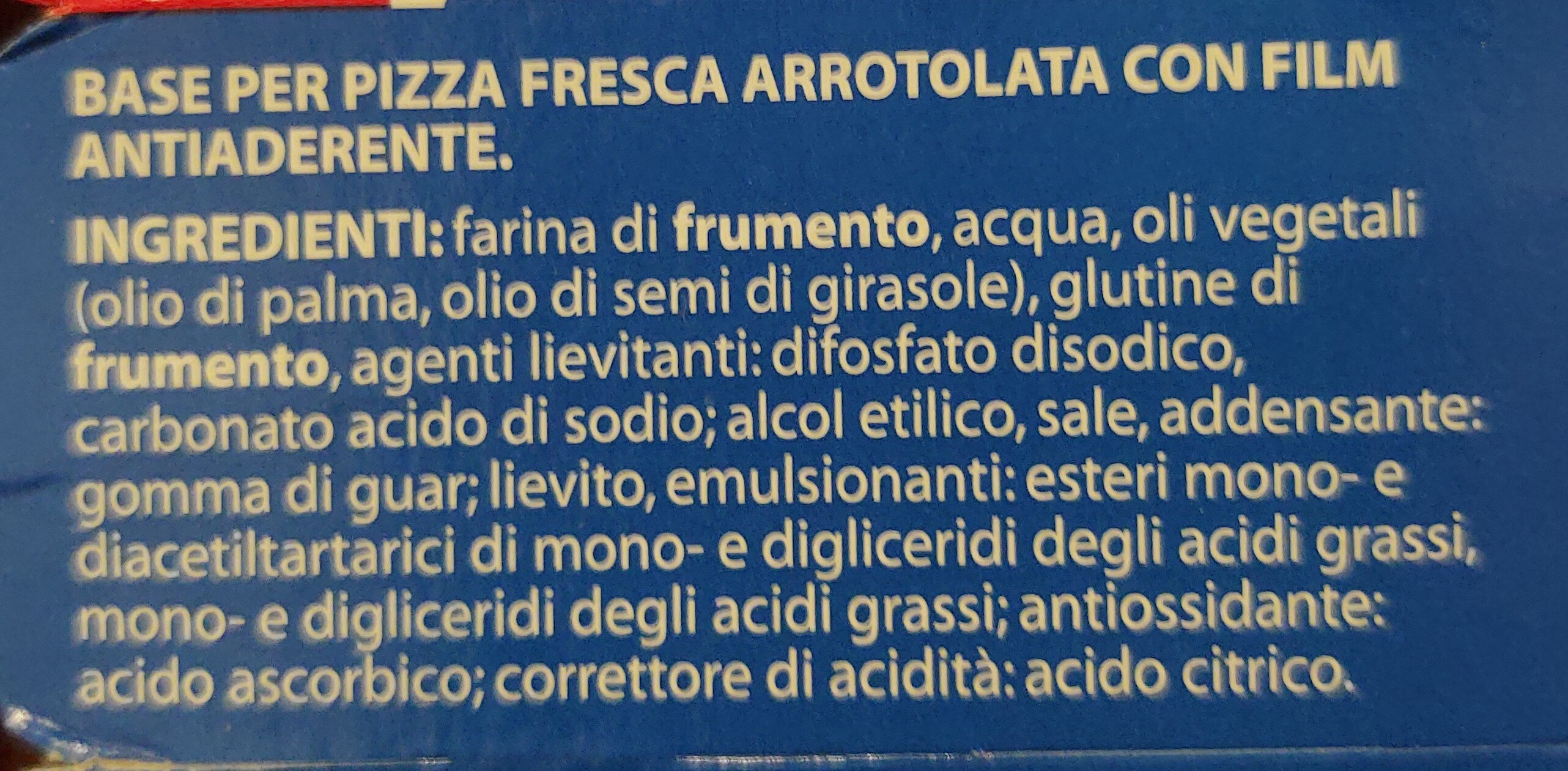Pasta per Pizza - Conad - Ingredients - it