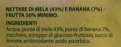 Nettare Mela E Banana - Ingredienti