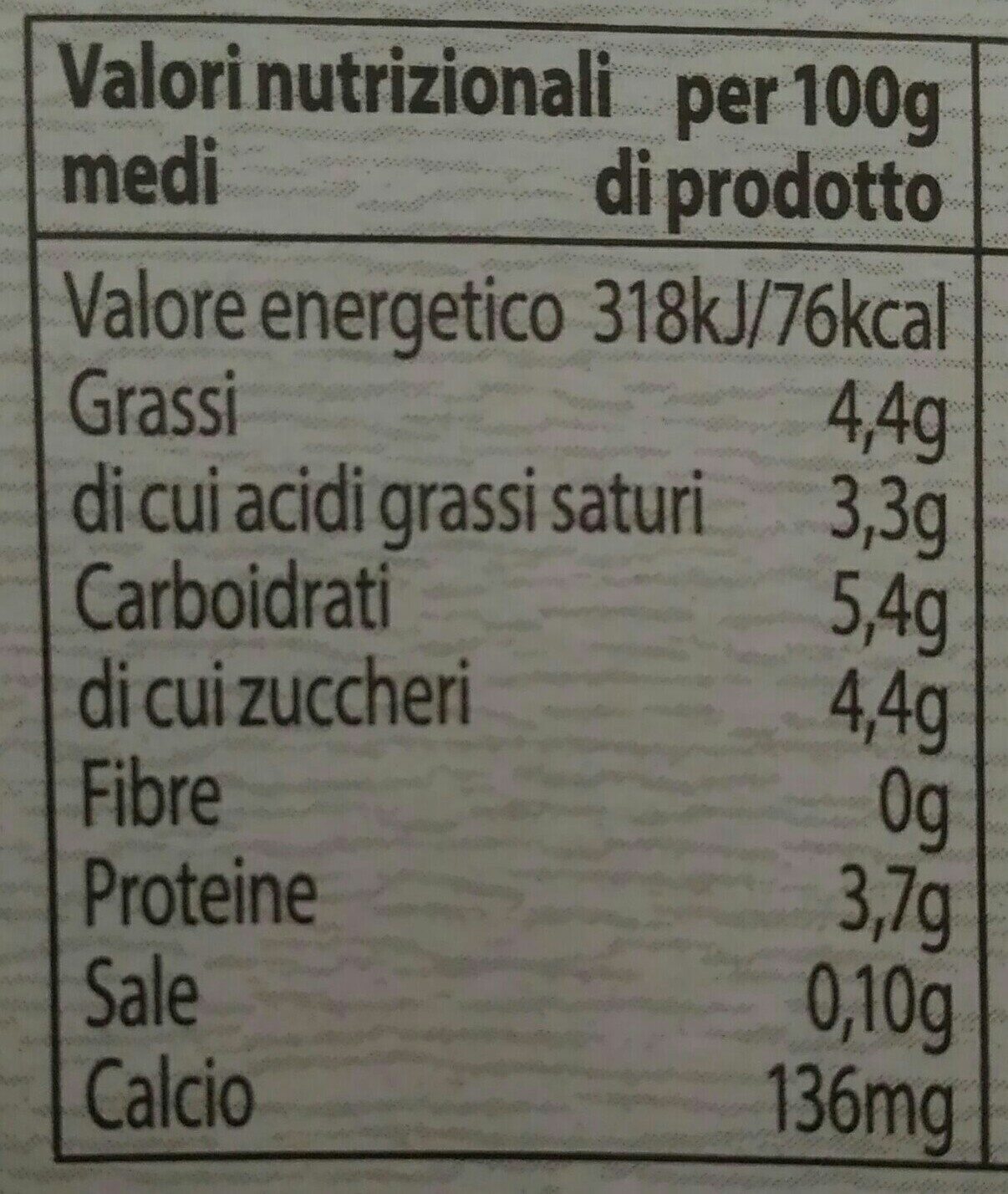 Yogurt Bianco Biologico - Voedingswaarden - it