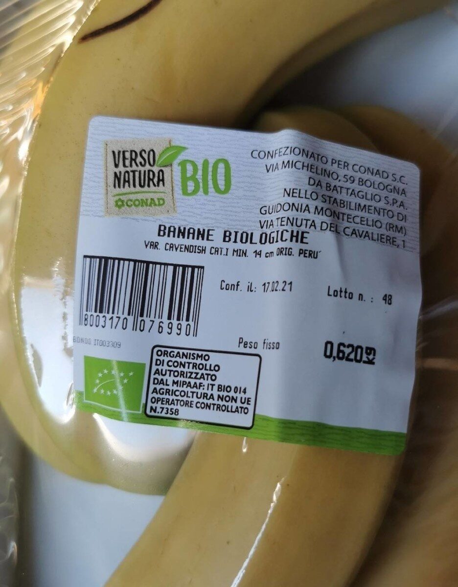 Banane biologiche - Prodotto