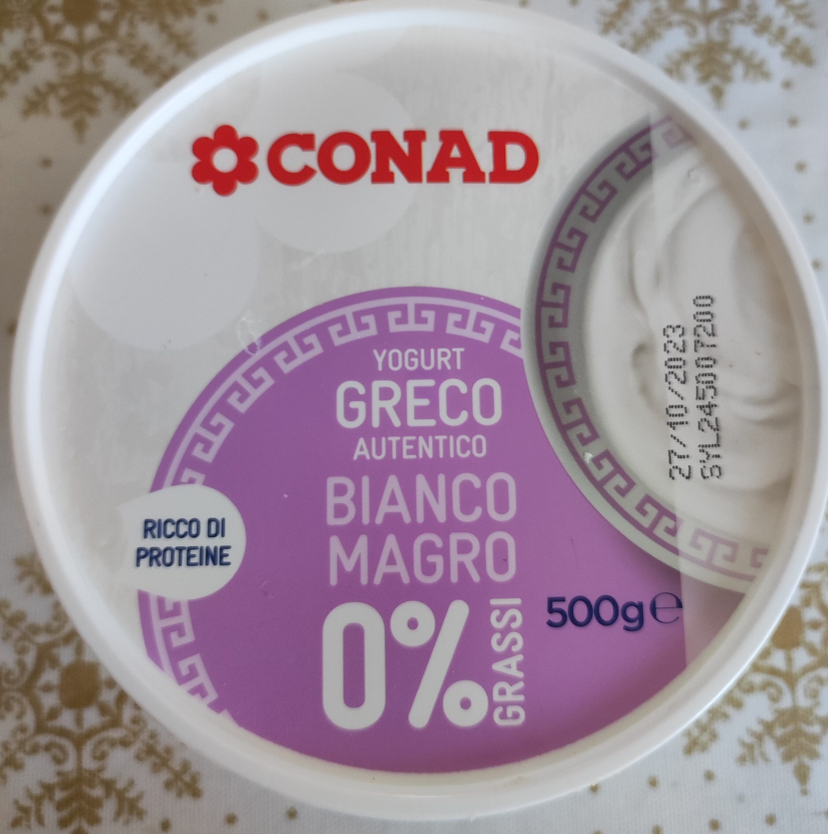 Yogurt greco bianco 0% - Prodotto