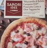 Pizza mozzarella di bufala DOP, cotto e olive taggiasche - Prodotto