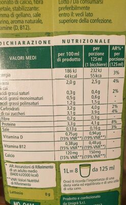 Bevanda vegetale Soia - Valori nutrizionali - fr