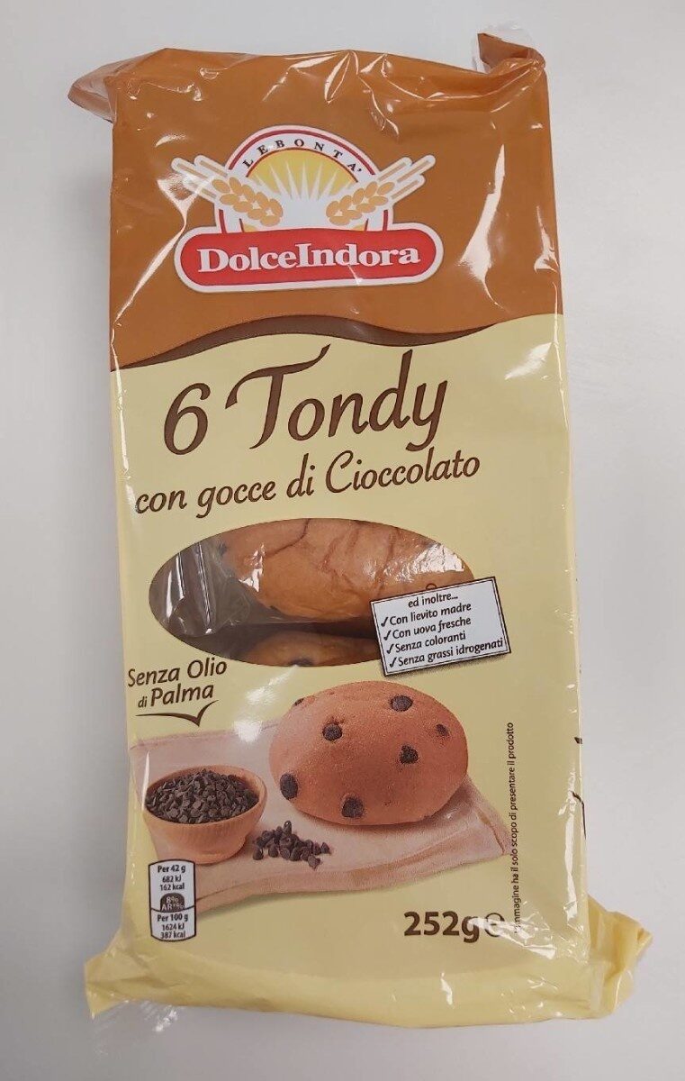 Tondy con gocce di cioccolato - Prodotto