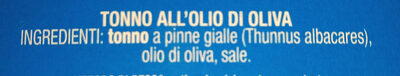 Tonno all'olio di oliva - Ingredients - it