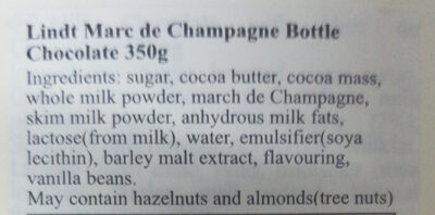 Marc de champagne - Ingredients