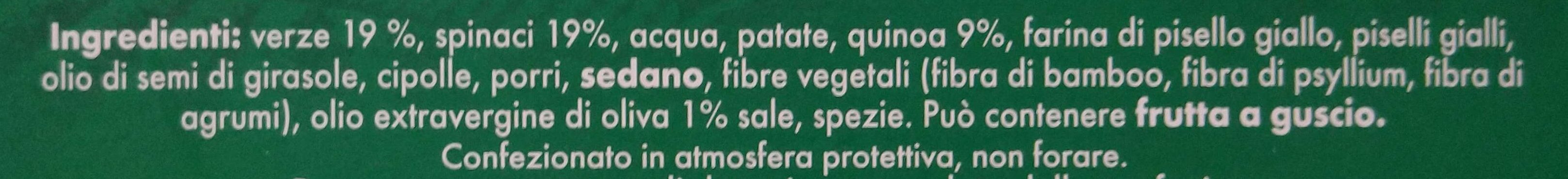 Burger quinoa, spinaci e verze - Ingredients - it