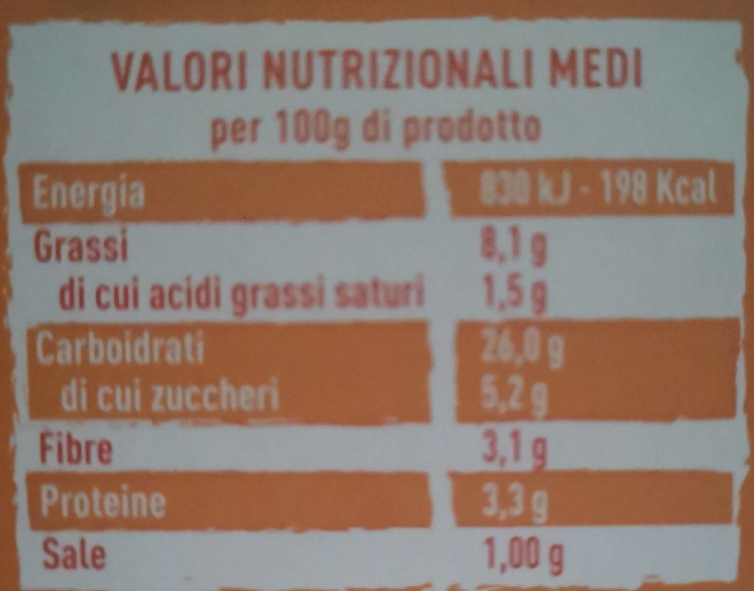 Cous cous di mais - Nutrition facts - it