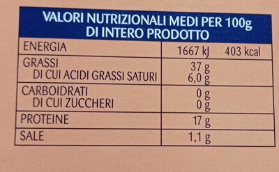 tonno - Nutrition facts - it