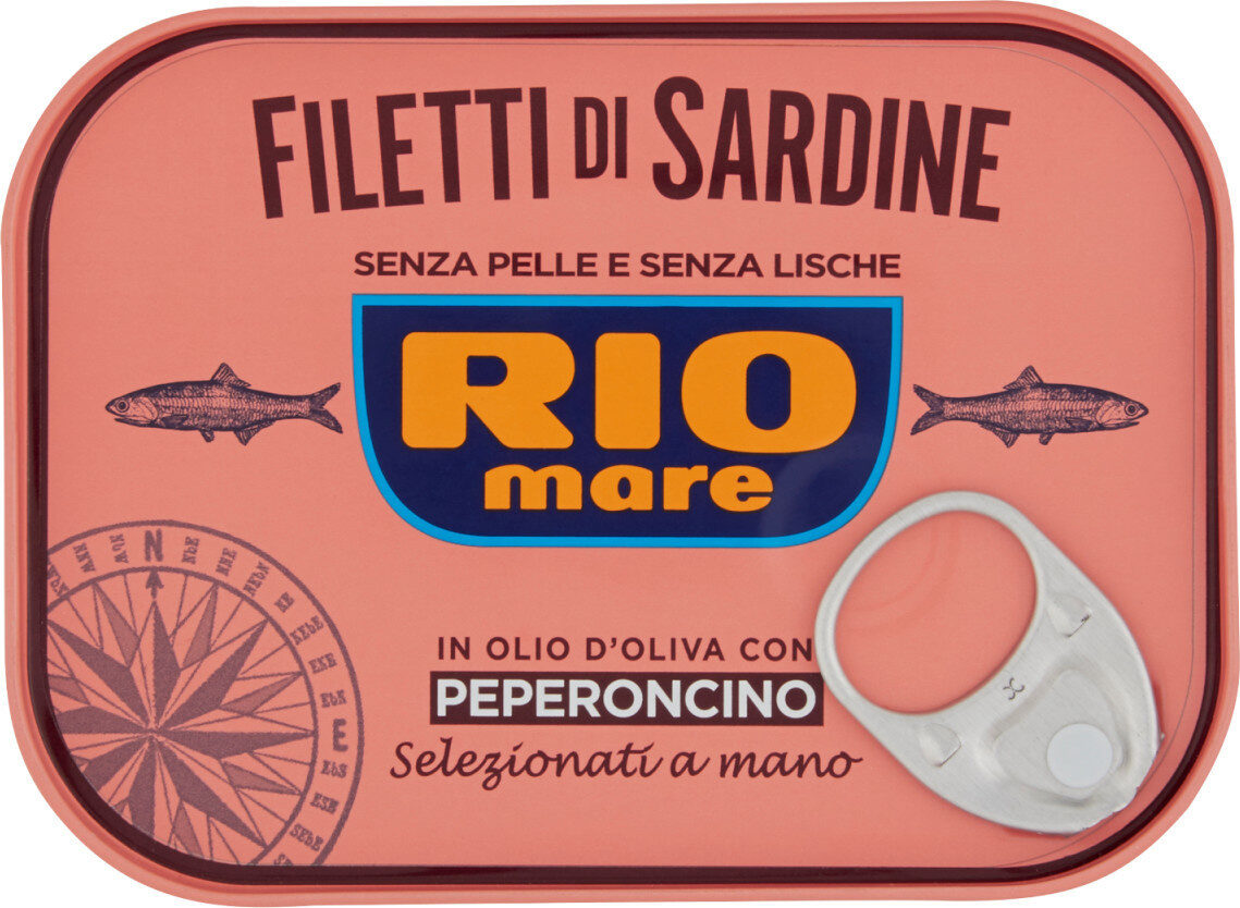 Filetti di sardine in olio d'oliva con peperoncino - Prodotto
