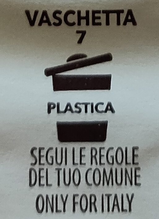 Prosciutto crudo 12 mesi - Recycling instructions and/or packaging information - de