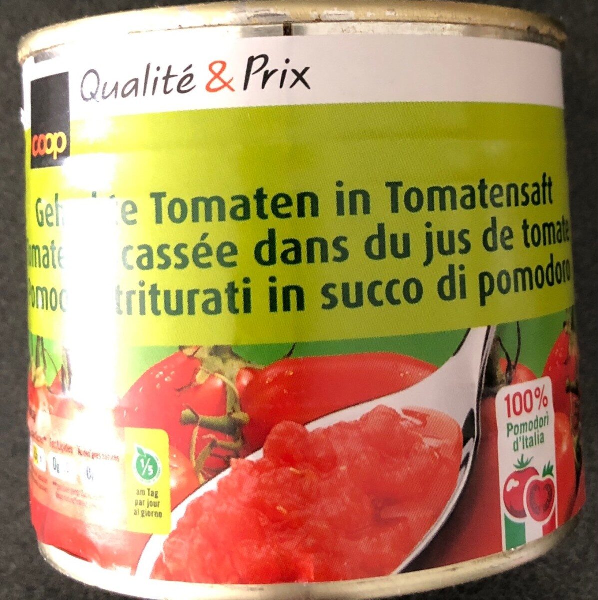 Gehackte Tomaten in Tomatensaft - Produit