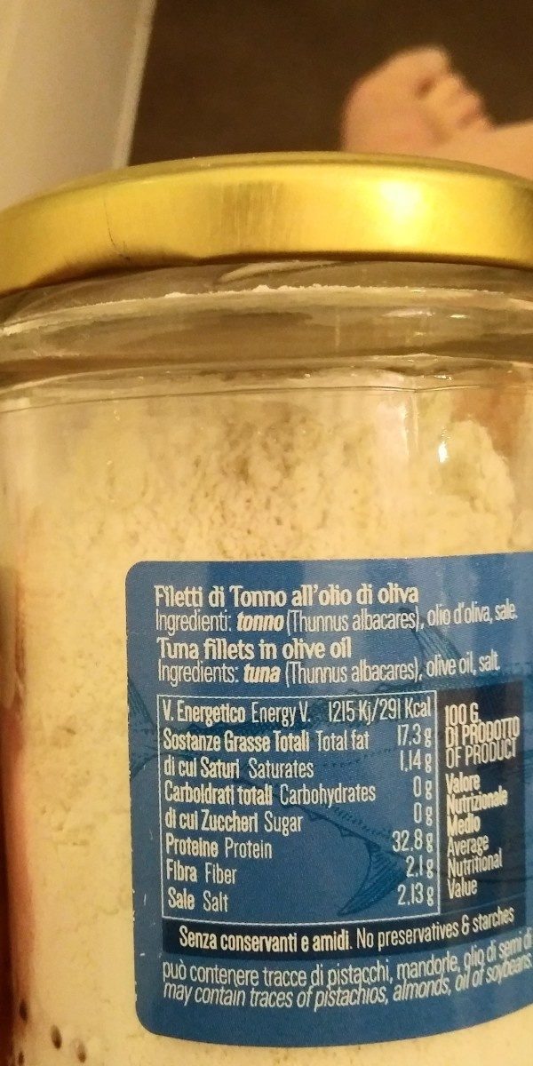 Filetti di tonno - Ingredienti - fr