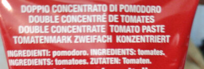 Concentrato di pomodoro - Ingredienti