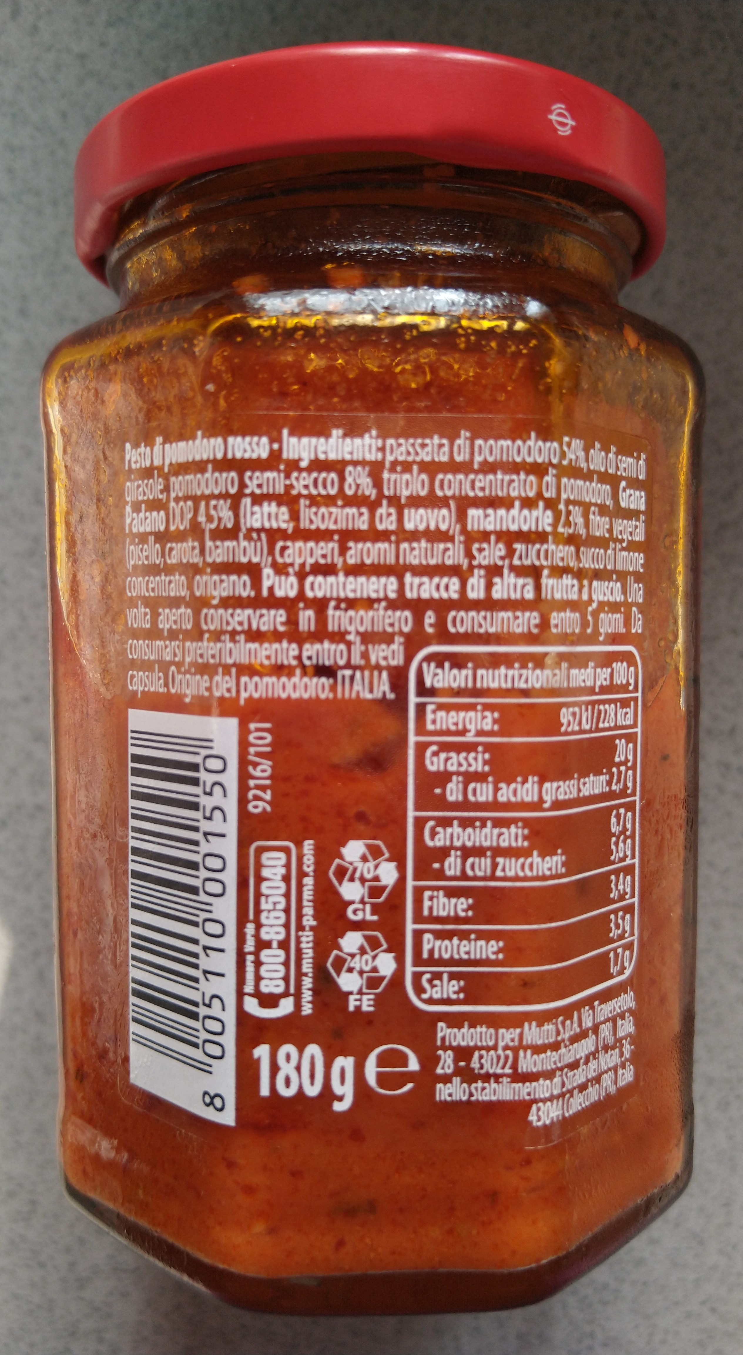 Pesto rosso di pomodoro - Ingredienti